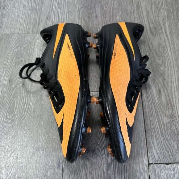 Nike Hypervenom Phelon FG Orange Black Cleats 599730-008 US 7 UK 6 Rare main image 4